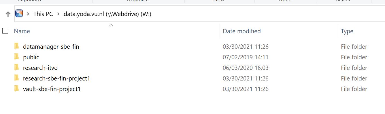 Screenshot WebDrive: explorer